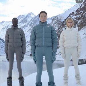 SKIMS × TNF Refina Bodysuit Grey